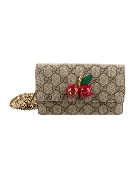 gucci purse with cherries|Gucci cherry line bag.